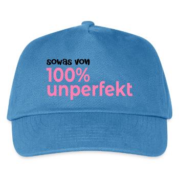 Hundert Prozent Unperfekt - Kinder Basecap - Pfauenblau - Vorne