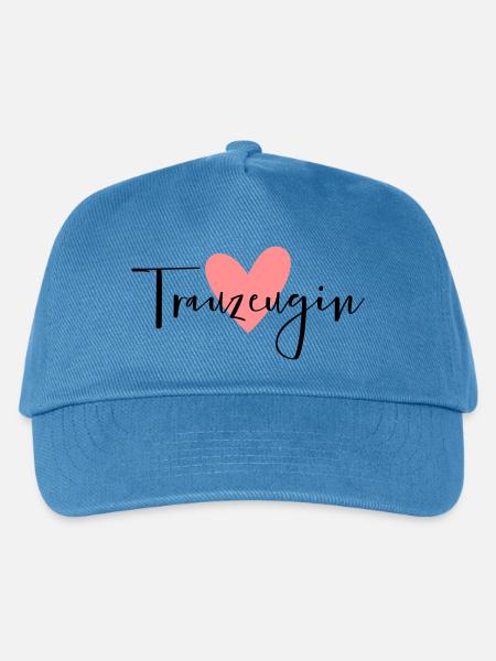 Trauzeugin Herz - Kinder Basecap - Pfauenblau
