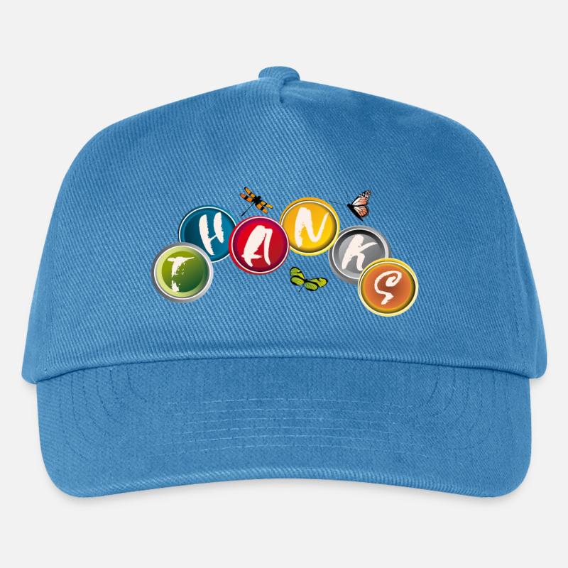 Dankeschön - Kinder Basecap - Pfauenblau