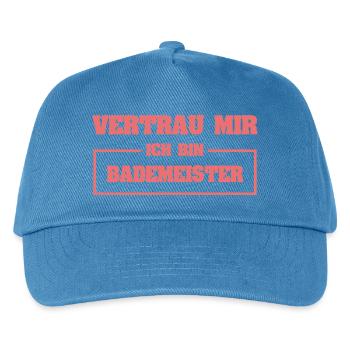 Bademeister - Kinder Basecap - Pfauenblau - Vorne