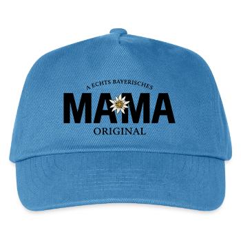 Bayerisches Original - Mama - Kinder Basecap - Pfauenblau - Vorne