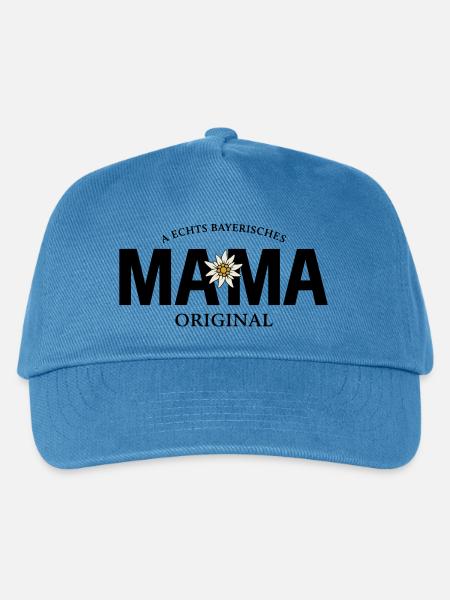 Bayerisches Original - Mama - Kinder Basecap - Pfauenblau