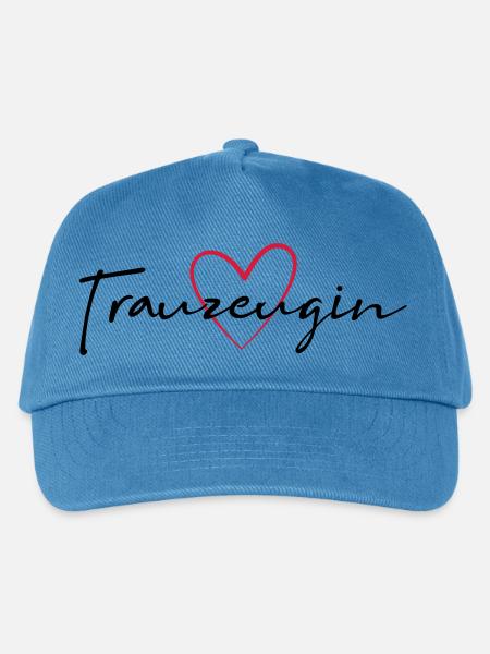 Trauzeugin Herz Junggesellinnenabschied - Kinder Basecap - Pfauenblau