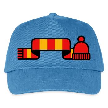 Fanschal Muetze Stadion Logo - Kinder Basecap - Pfauenblau - Vorne