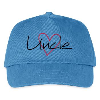 Uncle heart - Kids’ Baseball Cap - peacock-blue - Front