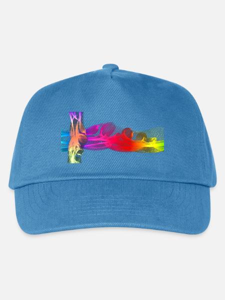 Coole neue Kunst - Kinder Basecap - Pfauenblau