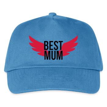 Best Mum - Kinder Basecap - Pfauenblau - Vorne
