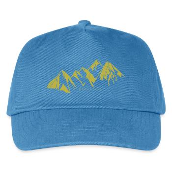 mountains - Kids’ Baseball Cap - peacock-blue - Front
