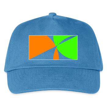 Am Ball bleiben! - Kinder Basecap - Pfauenblau - Vorne