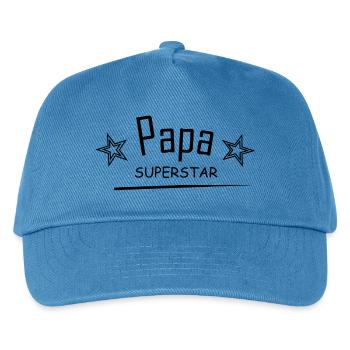 Papa Superstar - Casquette de baseball Enfant - bleu paon - Devant