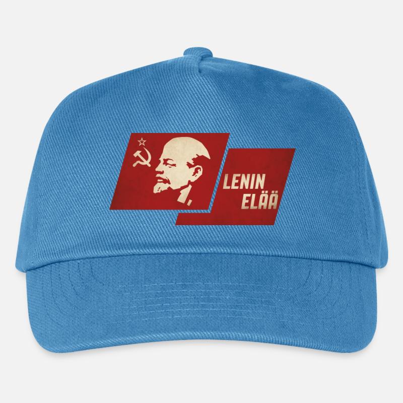 Lenin lebt - Kinder Basecap - Pfauenblau