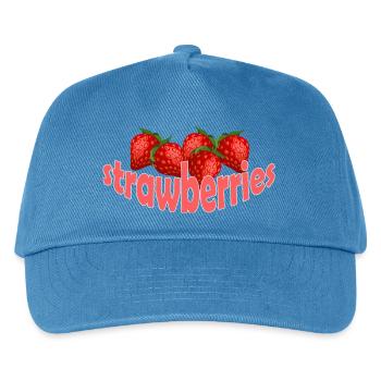 PAILLES - Casquette de baseball Enfant - bleu paon - Devant