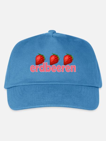 ERDBEEREN - Kinder Basecap - Pfauenblau