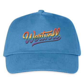 Précieux - Dignité humaine Fierté Gay Arc-en-ciel LGBT - Casquette de baseball Enfant - bleu paon - Devant