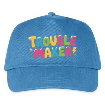 Troublemaker Frechdachs Rabauke Geschwister Kinder - Kinder Basecap - Pfauenblau - Vorne