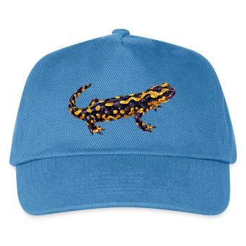 Leuchtender Flecken Salamander - Kinder Basecap - Pfauenblau - Vorne