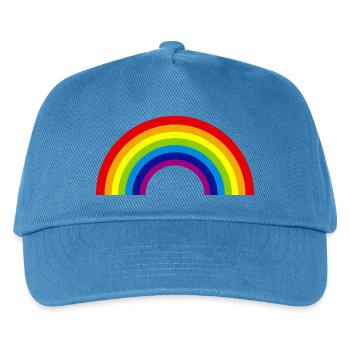 arc-en-ciel - Casquette de baseball Enfant - bleu paon - Devant