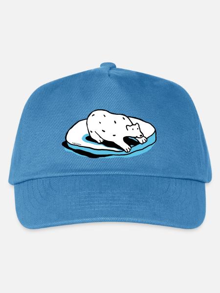 Der Eisbär - Kinder Basecap - Pfauenblau