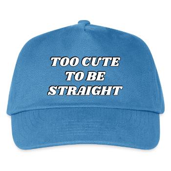 Trop mignon pour être hétéro - LGBTQ humour drôle - Casquette de baseball Enfant - bleu paon - Devant