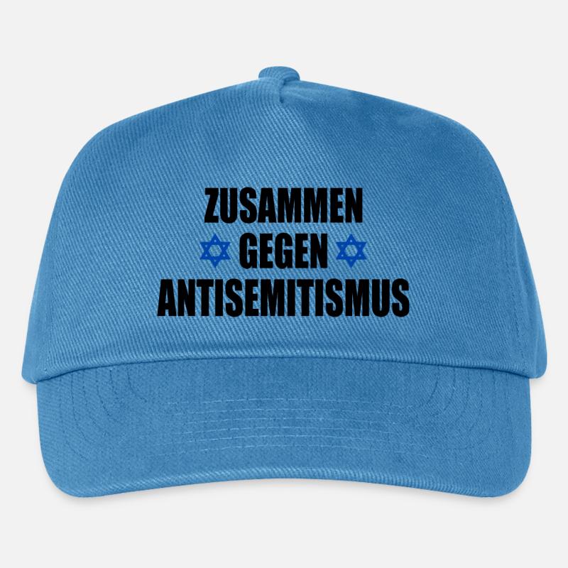 zusammen gegen antisemitismus - Kinder Basecap - Pfauenblau