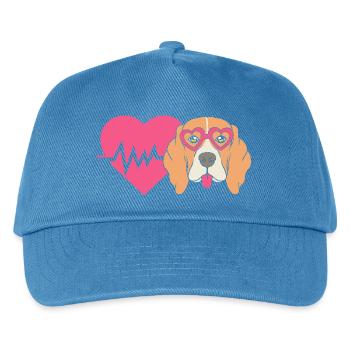 Beagle Mom Mom Dog Mom - Kids’ Baseball Cap - peacock-blue - Front