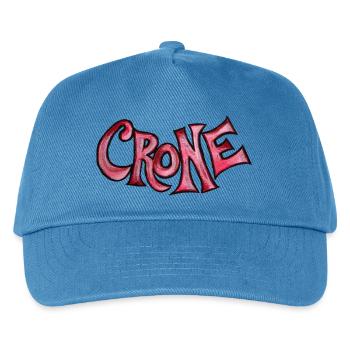 Crone Red Grotesque Text - Kinder Basecap - Pfauenblau - Vorne