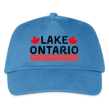Ontariosee, Kanada - Kinder Basecap - Pfauenblau - Vorne