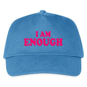 I am enough - Kids’ Baseball Cap - peacock-blue - Front