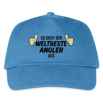 der weltbeste angler - Kinder Basecap - Pfauenblau - Vorne