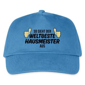 der weltbeste hausmeister - Kinder Basecap - Pfauenblau - Vorne