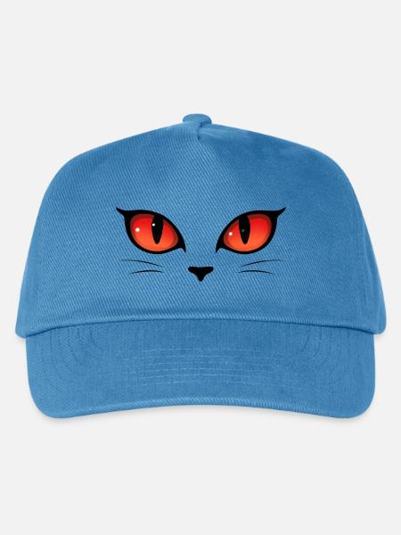 Katzenaugen - Kinder Basecap - Pfauenblau