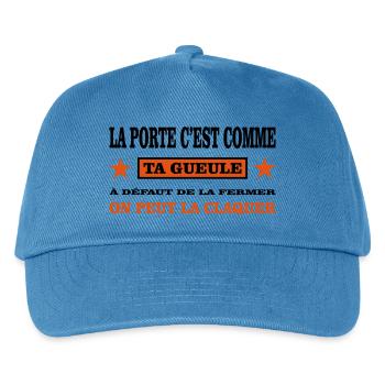 Shut up - Kids’ Baseball Cap - peacock-blue - Front