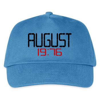 50th birthday, August 1976 - Kids’ Baseball Cap - peacock-blue - Front