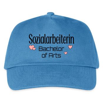 Abschluss Studium Sozialwesen Sozialarbeiterin - Kinder Basecap - Pfauenblau - Vorne