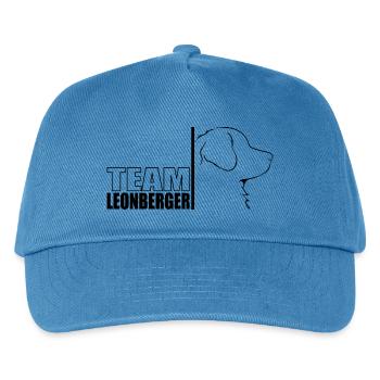 TEAM Leonberger Hunde Hund Wilsigns - Kinder Basecap - Pfauenblau - Vorne