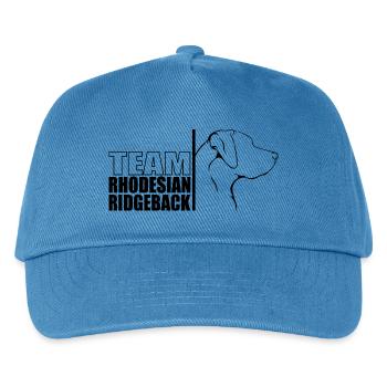 TEAM Rhodesian Ridgeback Profil Wilsigns b - Kinder Basecap - Pfauenblau - Vorne