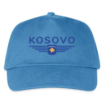 Kosovo Fan T-Shirt Design - Kids’ Baseball Cap - peacock-blue - Front