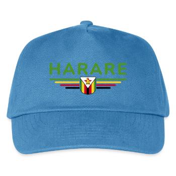 Harare T-Shirt for Zimbabwe Fans - Kids’ Baseball Cap - peacock-blue - Front