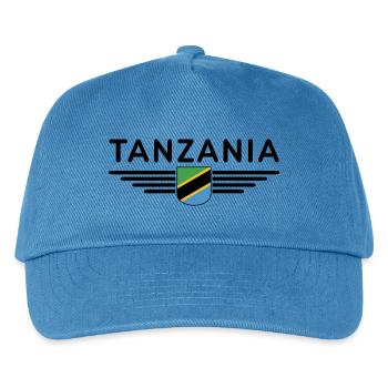Tansania T-Shirt für echte Fans - Kinder Basecap - Pfauenblau - Vorne