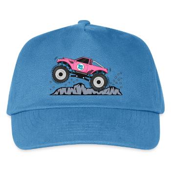 Monster Truck Anniversaire 15 Rose - Casquette de baseball Enfant - bleu paon - Devant