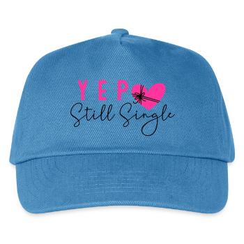 Still Single - Kinder Basecap - Pfauenblau - Vorne