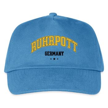 Ruhrpott Germany Schriftzug Ruhrgebiet Heimat - Kinder Basecap - Pfauenblau - Vorne
