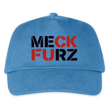 Meck Furz | Merz - nicht mein Kanzler - Kinder Basecap - Pfauenblau - Vorne