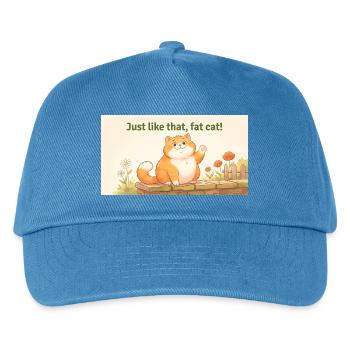 GENAU WIE DIESE FETTE KATZE - Kinder Basecap - Pfauenblau - Vorne