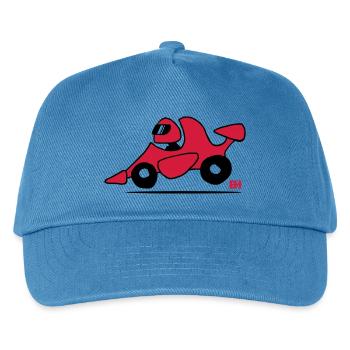 Race car - Kids’ Baseball Cap - peacock-blue - Front