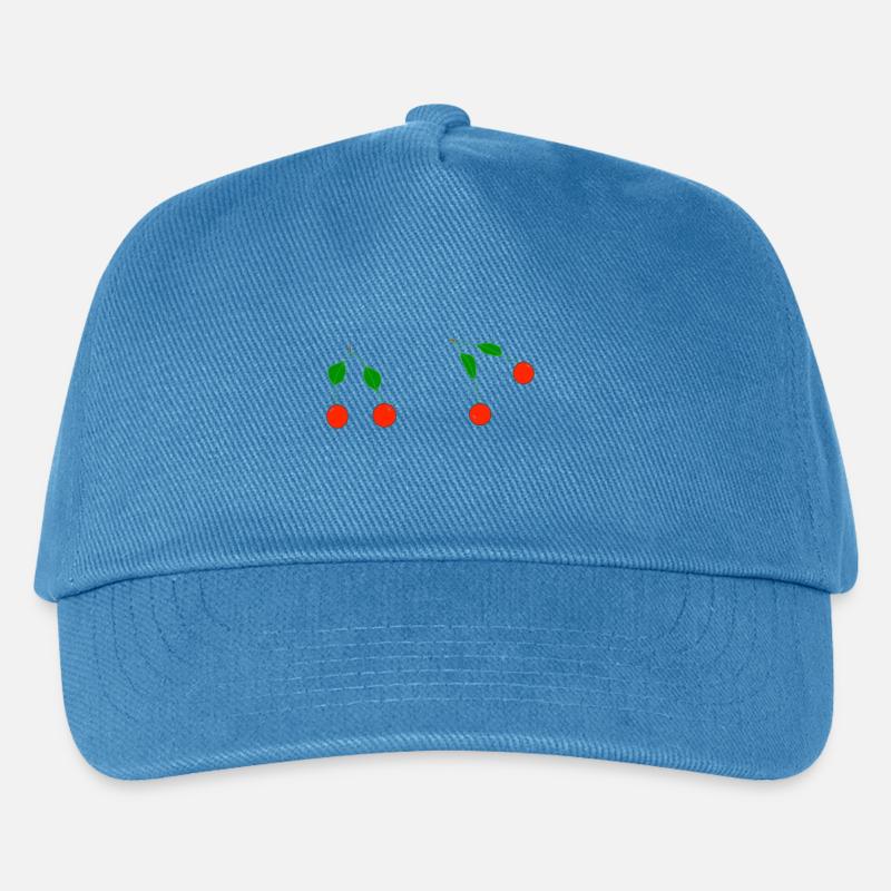 kirschen - Kinder Basecap - Pfauenblau
