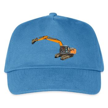 Bucket excavator intervenes - Kids’ Baseball Cap - peacock-blue - Front