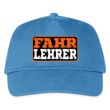 Geschenke für Fahrlehrer - Fahrschule Lehrer - Kinder Basecap - Pfauenblau - Vorne