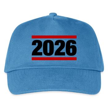 2026 year - Kids’ Baseball Cap - peacock-blue - Front