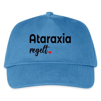 Unerschuetterlichkeit_Ataraxia_Gelassenheit - Kids’ Baseball Cap - peacock-blue - Front